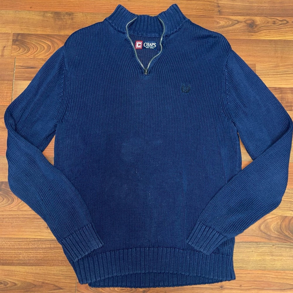 Mens Chaps Quarter-Zip Sweater